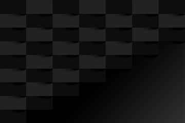 dark black background with checkered boxes display