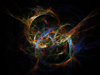 surreal futuristic digital 3d design art abstract background fractal illustration for meditation and decoration wallpaper
