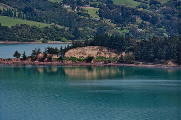 Fototapeta na wymiar view of the lake with reflection.