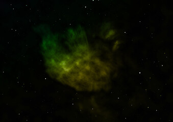 Fototapeta premium Star field in space and a nebulae. 3D rendering