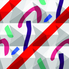 Geometric vector pattern with triangular elements. abstract ornament for wallpapers and backgrounds. 