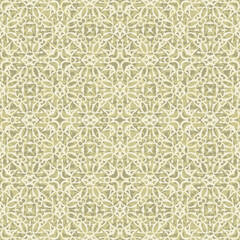 Creative color abstract geometric pattern in gold, vector seamless, can be used for printing onto fabric, interior, design, textile, carpet, tiles, pillows.
