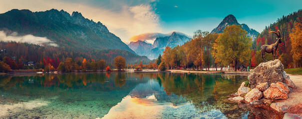 Lake and mountain