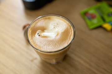 A cup of cappuccino