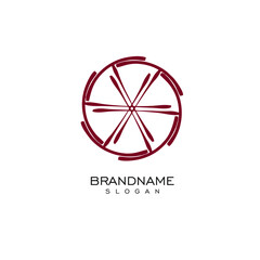 monogram logo, elegant minimalist design