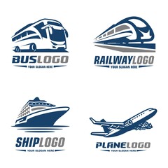 bus train cruise plane logo