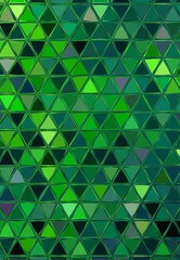 intricate patterns and triangular designs in shades of neon and dark green lattice Chris-cross fence