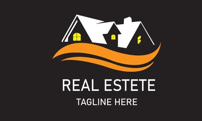 Home real estate logo design- Home real estate vector