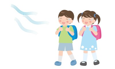 夏の登下校・涼しい風