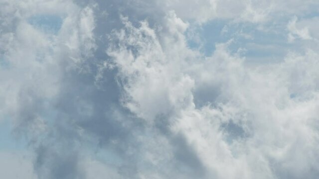 Clouds forming in the sky, time lapse