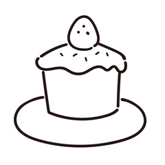 イラスト素材：ケーキ　デザート　おやつ