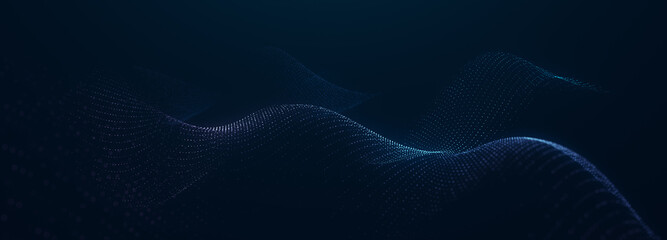 Beautiful abstract wave technology background. Blue light effect corporate concept background....