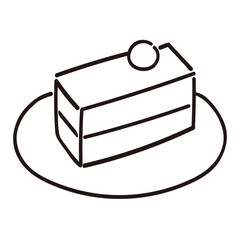 イラスト素材：ケーキ　デザート　おやつ　