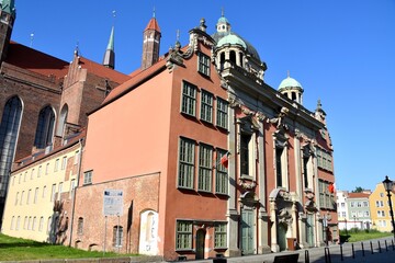 Obraz premium Gdansk, a historic, tourist Polish city,