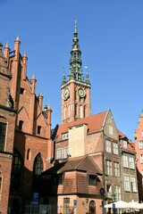 Gdansk, a historic, tourist Polish city,
