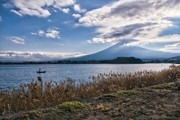 富士山と山中湖
