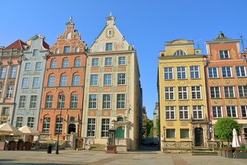Fototapeta na wymiar Gdansk, a historic, tourist Polish city,
