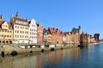 Gdansk, a historic, tourist Polish city,