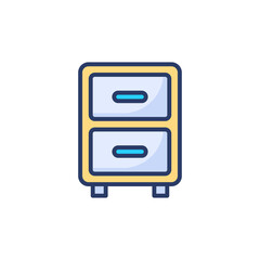 File Cabinet icon in vector. Logotype