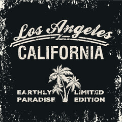 T-shirt Los Angeles CA, fashion Typography, sport emblem design