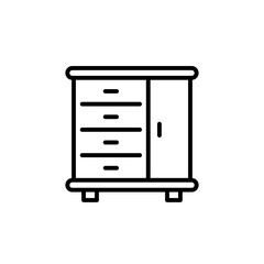 Sideboard icon in vector. Logotype