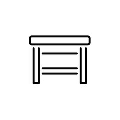 Work Table icon in vector. Logotype