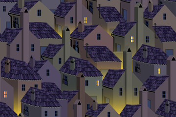 pattern of houses