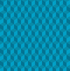 Geometric vector background. Seamless pattern cubes shapes. Abstract decoration.  illustration - Vector