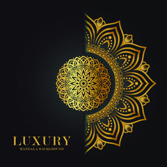 Luxury mandala round ornament pattern background
