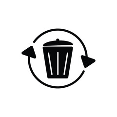trash icons and recycle signs. trash and recycle sign