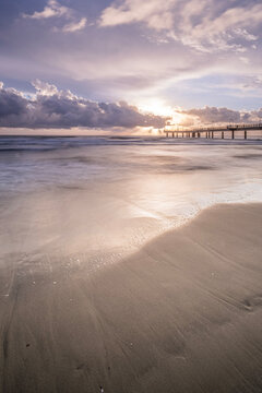 sunset on the beach