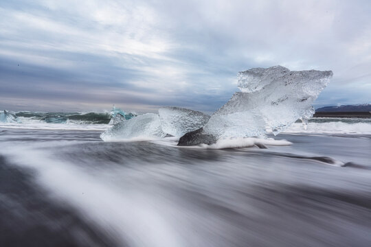 ice on the river