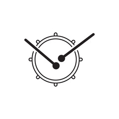 Drum outline icon or design element