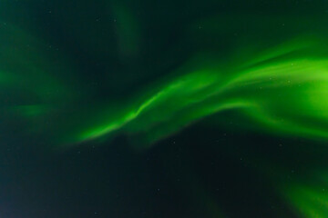 Obraz na płótnie Canvas Aurora borealis in the sky at night.