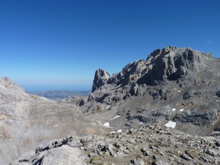 Hiking in the Picos de Europa, Spain: Picu Urriellu from the Cantabrian side