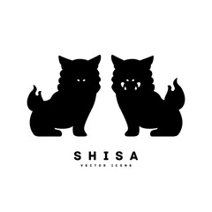 シーサーのシルエットアイコン