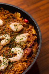 Jambalaya with shrimp and sausage
