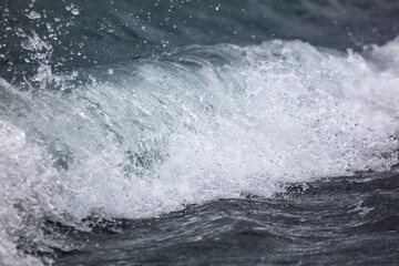 Fototapeta na wymiar Wave of water in the sea.