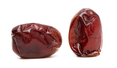 Dried dates isolated on a white