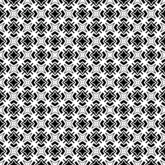 Black and white pattern texture. Bw ornamental graphic design. Mosaic ornaments. Pattern template. Vector illustration.