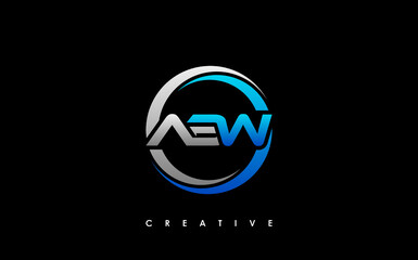 ABW Letter Initial Logo Design Template Vector Illustration