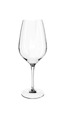 Empty Luxury Wine Glass Isolated on White Background. Rendering from 3D.