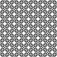 Black and white pattern texture. Bw ornamental graphic design. Mosaic ornaments. Pattern template. Vector illustration.