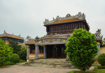 Obraz premium Traditional oriental style building in Hue, Vietnam