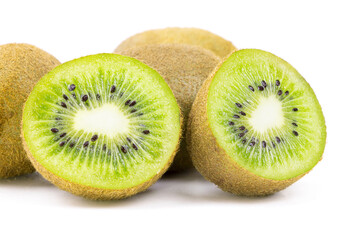 A kiwi fruit isolated on a white background. Healthy food. Nature vitamins