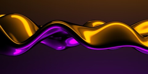 Colorful Liquid metallic wavy background