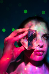 Galaktische Frau im Crypto Universum 