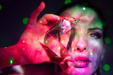 Galaktische Frau im Crypto Universum 