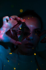 Galaktische Frau im Crypto Universum 