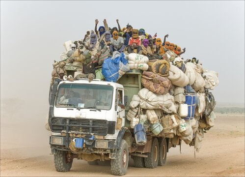 Camion de migrants du Niger vers la Lybie